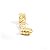 Berloque Charm Pingente Figa Grande Banhado a Ouro - Imagem 4