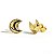 Brinco Lua Banhado a Ouro - Imagem 3
