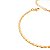 Pulseira Malha Plaquinha Delicada Banhada a Ouro 18k - Imagem 8