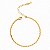 Pulseira Malha Plaquinha Delicada Banhada a Ouro 18k - Imagem 1