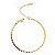 Pulseira Malha Plaquinha Delicada Banhada a Ouro 18k - Imagem 3