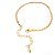 Pulseira Malha Plaquinha Delicada Banhada a Ouro 18k - Imagem 7