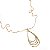 Colar Gota Vazada Elegante Banhado a Ouro 18k - Imagem 5