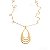 Colar Gota Vazada Elegante Banhado a Ouro 18k - Imagem 14