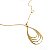 Colar Gota Vazada Elegante Banhado a Ouro 18k - Imagem 8