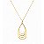 Colar Gota Vazada Elegante Banhado a Ouro 18k - Imagem 2