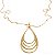 Colar Gota Vazada Elegante Banhado a Ouro 18k - Imagem 6