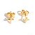 Brinco Cruz Mini Banhado a Ouro 18k - Imagem 9