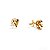 Brinco Cruz Mini Banhado a Ouro 18k - Imagem 7