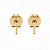 Brinco Cruz Mini Banhado a Ouro 18k - Imagem 1