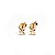 Brinco Cruz Mini Banhado a Ouro 18k - Imagem 8