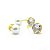 Brinco Grace Kelly Pérola Zircônia Banhado Ouro 18k - Imagem 2