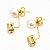 Brinco Grace Kelly Pérola Zircônia Banhado Ouro 18k - Imagem 5