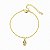 Pulseira Medalhinha Santa Teresinha do Menino Jesus Banhada a Ouro 18k - Imagem 3