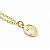Pulseira Medalhinha Santa Teresinha do Menino Jesus Banhada a Ouro 18k - Imagem 2