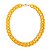 Colar Elos Resina Fecho Banhado a Ouro 18k - Imagem 3