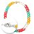 Colar Elos Resina Colorida Fecho Banhado - Imagem 1