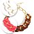 Pulseira Elos Resina Corrente Banhada a Ouro - Imagem 1