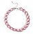 Pulseira Elos Groumett Metalizada Rosa - Imagem 1