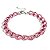 Pulseira Elos Groumett Metalizada Rosa - Imagem 5