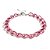 Pulseira Elos Groumett Metalizada Rosa - Imagem 3