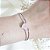 Pulseira Coração Zircônia Leitosa Rosa Ródio - Imagem 2