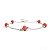 Pulseira Cristais Laranja Ródio - Imagem 3