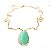 Colar Gota Zircônia Verde - Imagem 3