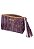 Clutch de couro natural marrom Croco - Imagem 4