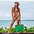 Bolsa de praia de tela verde Horizontal - Imagem 1