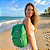 Mochila Feminina Verde Tela e Jeans - Imagem 5