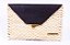 Clutch palha milho nude fecho envelope - Imagem 4