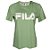 Camiseta Fila Manga Curta Basic Letter Feminina Verde - Imagem 1