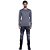Tricot John John Scott Melange Masculino Cinza - Imagem 4
