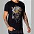 Camiseta Red Feather Caveira Borboletas Masculina - Imagem 2