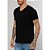 Camiseta Red Feather Básica Gola V Preta - Imagem 3