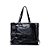 Bolsa Ellus Tote Bag Soft Techno Leather Feminina Preta - Imagem 1