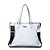 Bolsa Ellus Tote Bag Soft Techno Leather Feminina Branca - Imagem 1