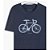 Camiseta Richards Watercolour Bike Masculina Preta - Imagem 1