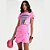 Camiseta Colcci Slim Paradise City Rosa Ultra Rose - Imagem 1