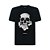 Camiseta John John Chrome Skull  Masculina Preta - Imagem 1