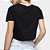 Camiseta John John Line Feminina Preta - Imagem 2