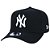 Boné New Era 940 New York Yankees Aba Curva Masculino Preto - Imagem 1