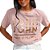 Camiseta John John Cropped Penny Feminina Rose - Imagem 1