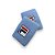 Munhequeira Fila Stripes G Par 4x4 Unisex Azul Delave - Imagem 2