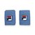 Munhequeira Fila Stripes G Par 4x4 Unisex Azul Delave - Imagem 1