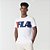 Camiseta Fila Italic Masculina Branca - Imagem 1