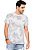 Camiseta Ellus Folhagem Branca/Preta - Imagem 1