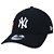 Boné New Era 920 New York Yankees Patch Aba Curva Preto - Imagem 1