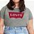 Camiseta Levi's Clássica Perfect Plus Size Feminina Cinza - Imagem 2